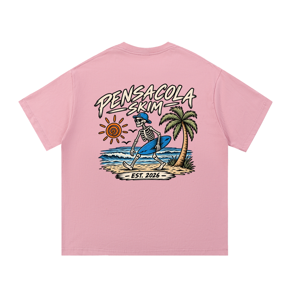 Pensacola Skim Skeleton Graphic Regular Fit Cotton T-Shirt