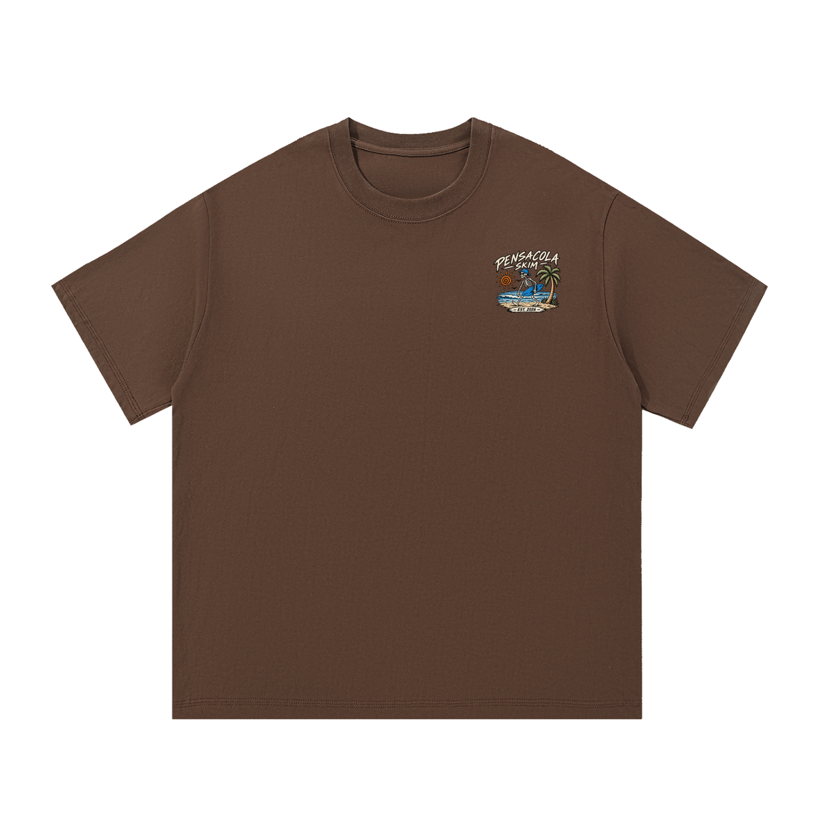 Pensacola Skim Skeleton Graphic Regular Fit Cotton T-Shirt