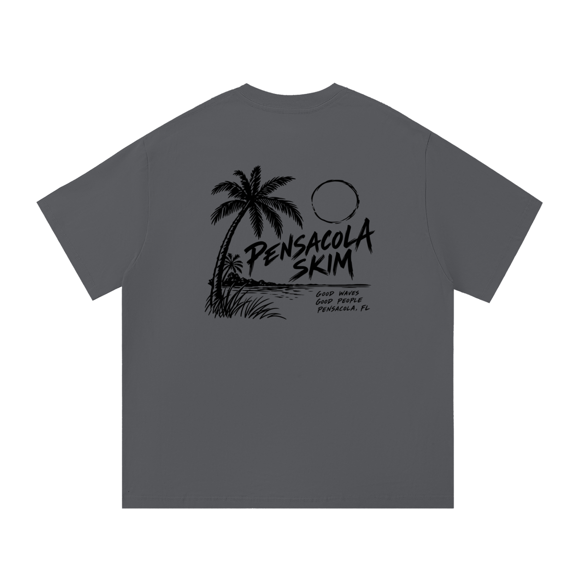 Pensacola Skim Coastal Graphic Classic Fit Cotton T-Shirt