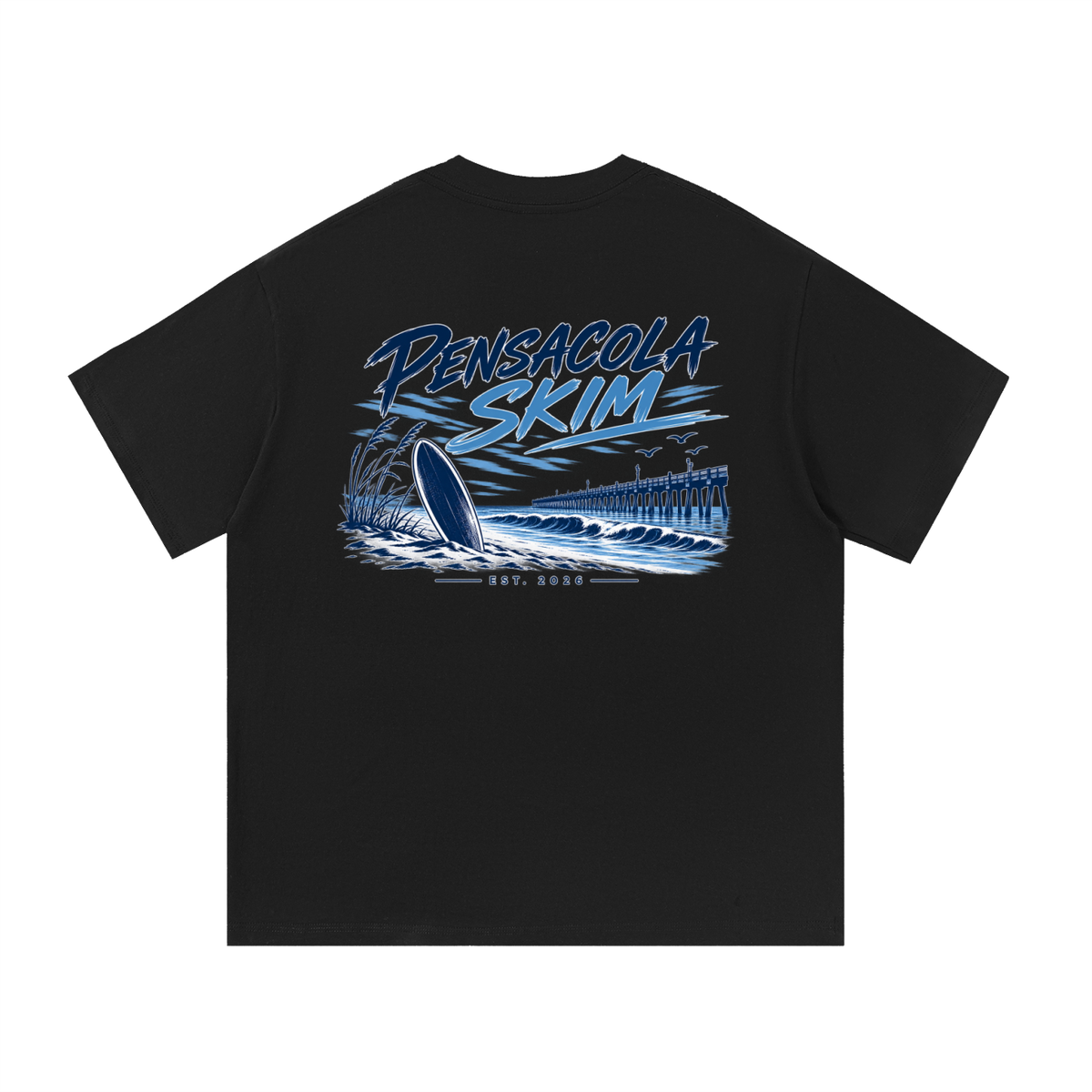 Pensacola Skim Original Logo Graphic Classic Fit Cotton T-Shirt