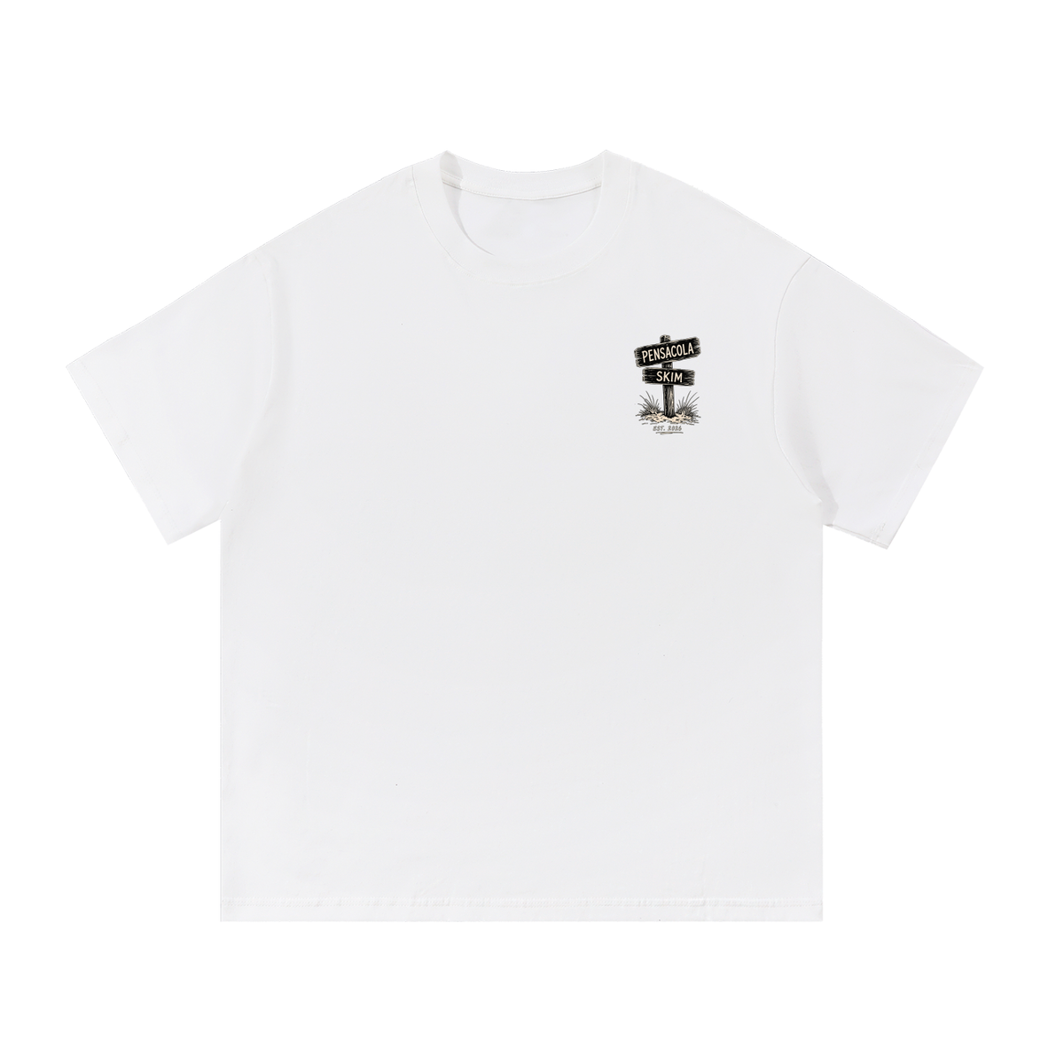 Pensacola Skim Sign Graphic Classic Fit Cotton T-Shirt