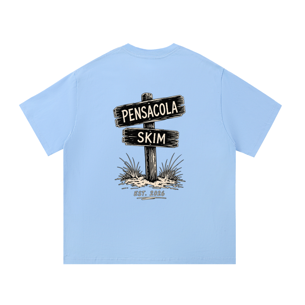 Pensacola Skim Sign Graphic Classic Fit Cotton T-Shirt