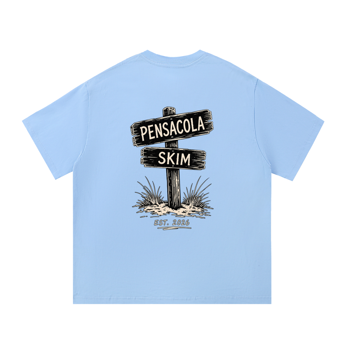 Pensacola Skim Sign Graphic Classic Fit Cotton T-Shirt