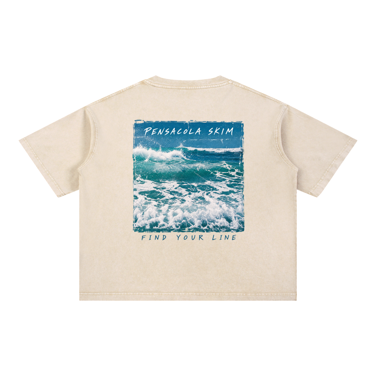 Pensacola Skim Home Break Mineral Wash Boxy Fit Cotton T-Shirt