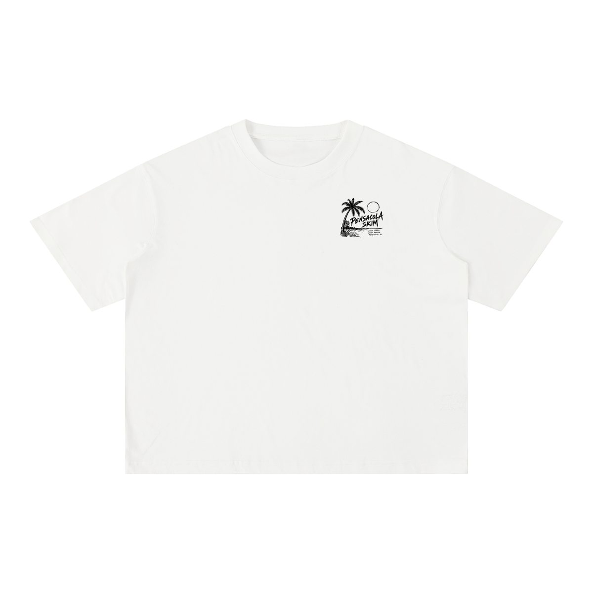 Pensacola Skim Coastal Graphic Mineral Wash Boxy Cotton T-Shirt