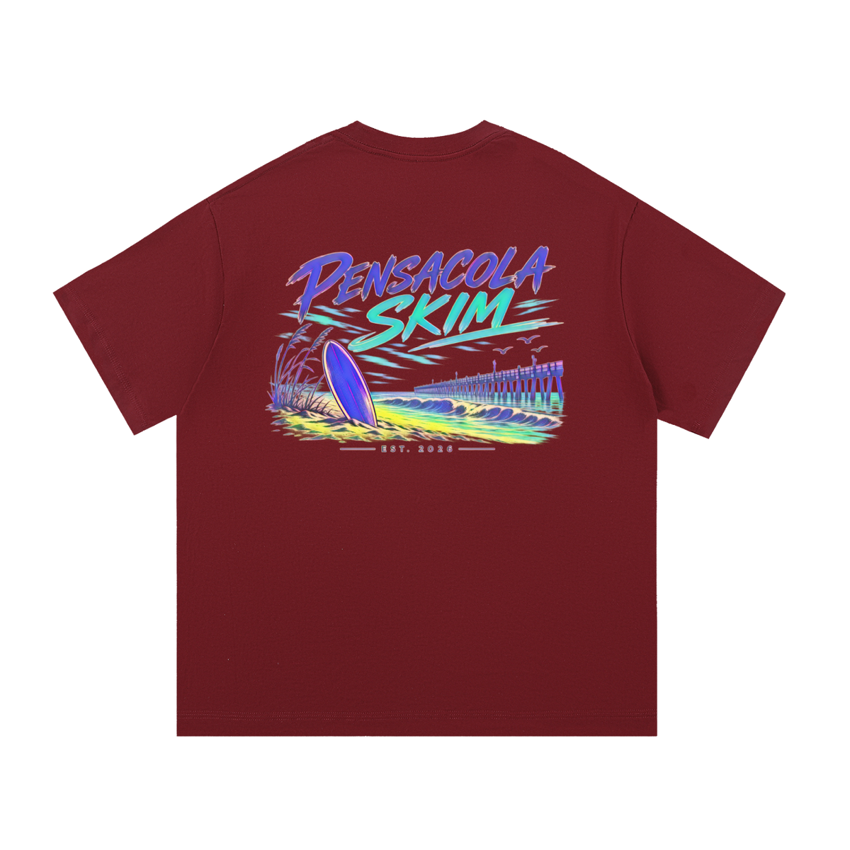 Pensacola Skim Abstract Color Graphic Classic Fit Cotton T-Shirt