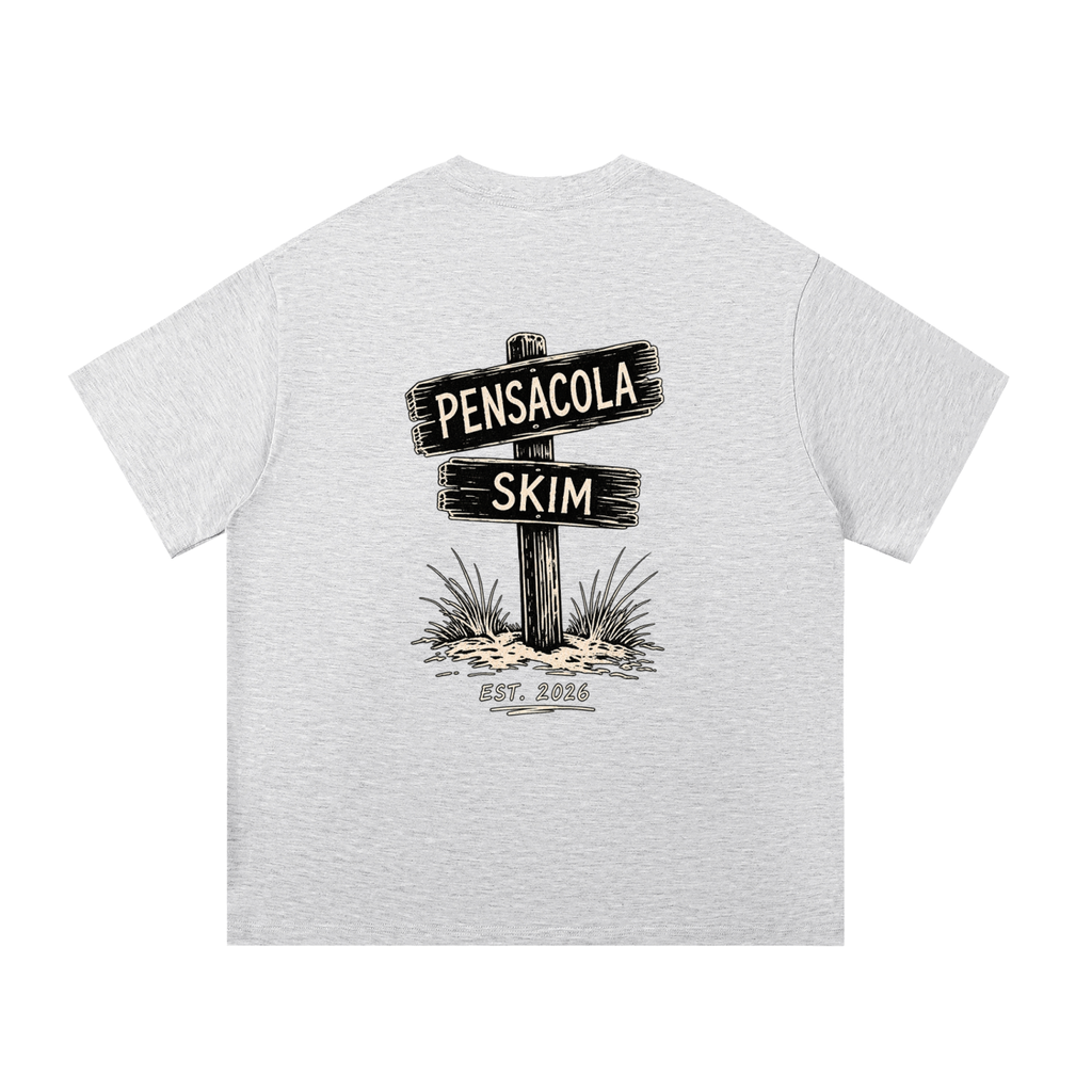 Pensacola Skim Sign Graphic Classic Fit Cotton T-Shirt