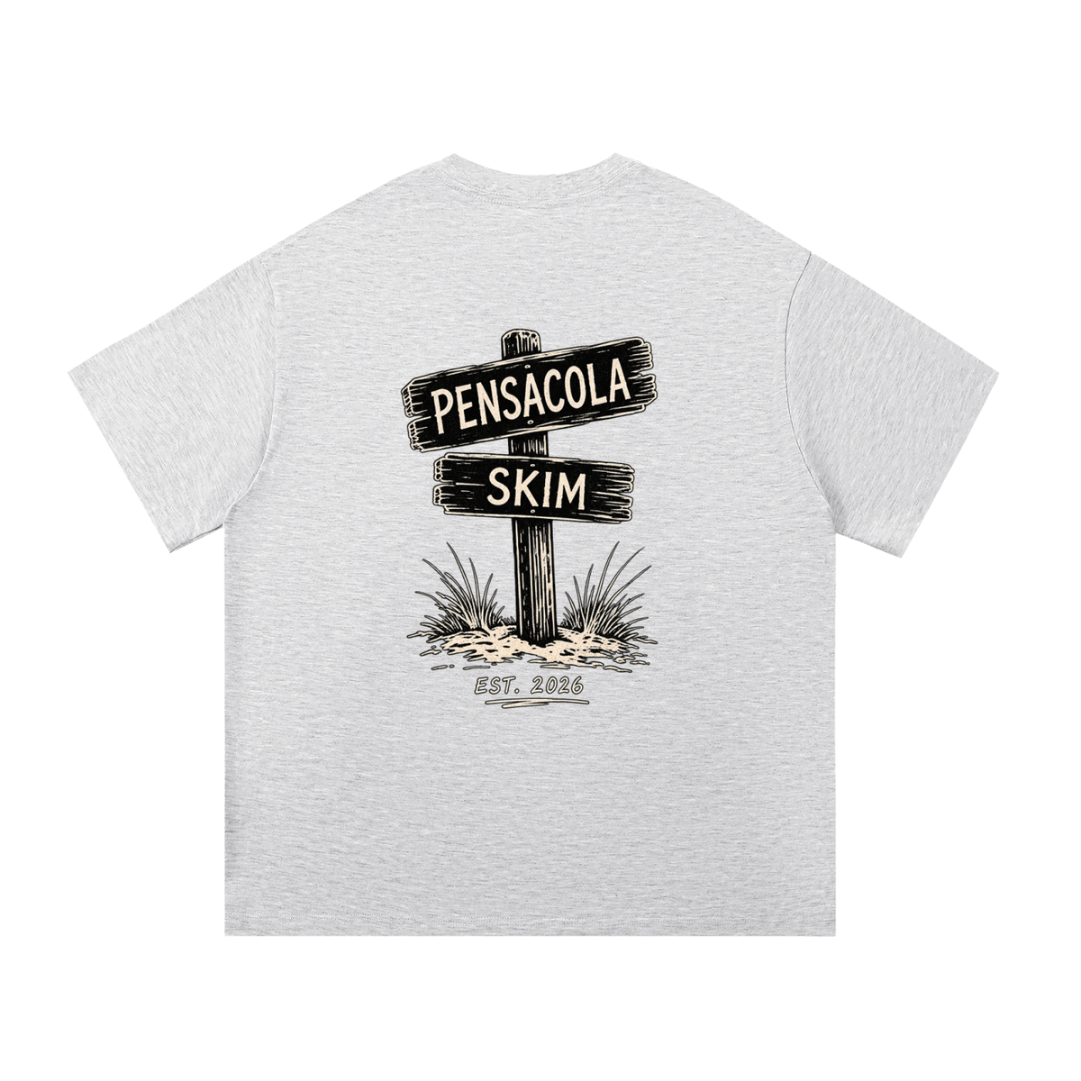 Pensacola Skim Sign Graphic Classic Fit Cotton T-Shirt