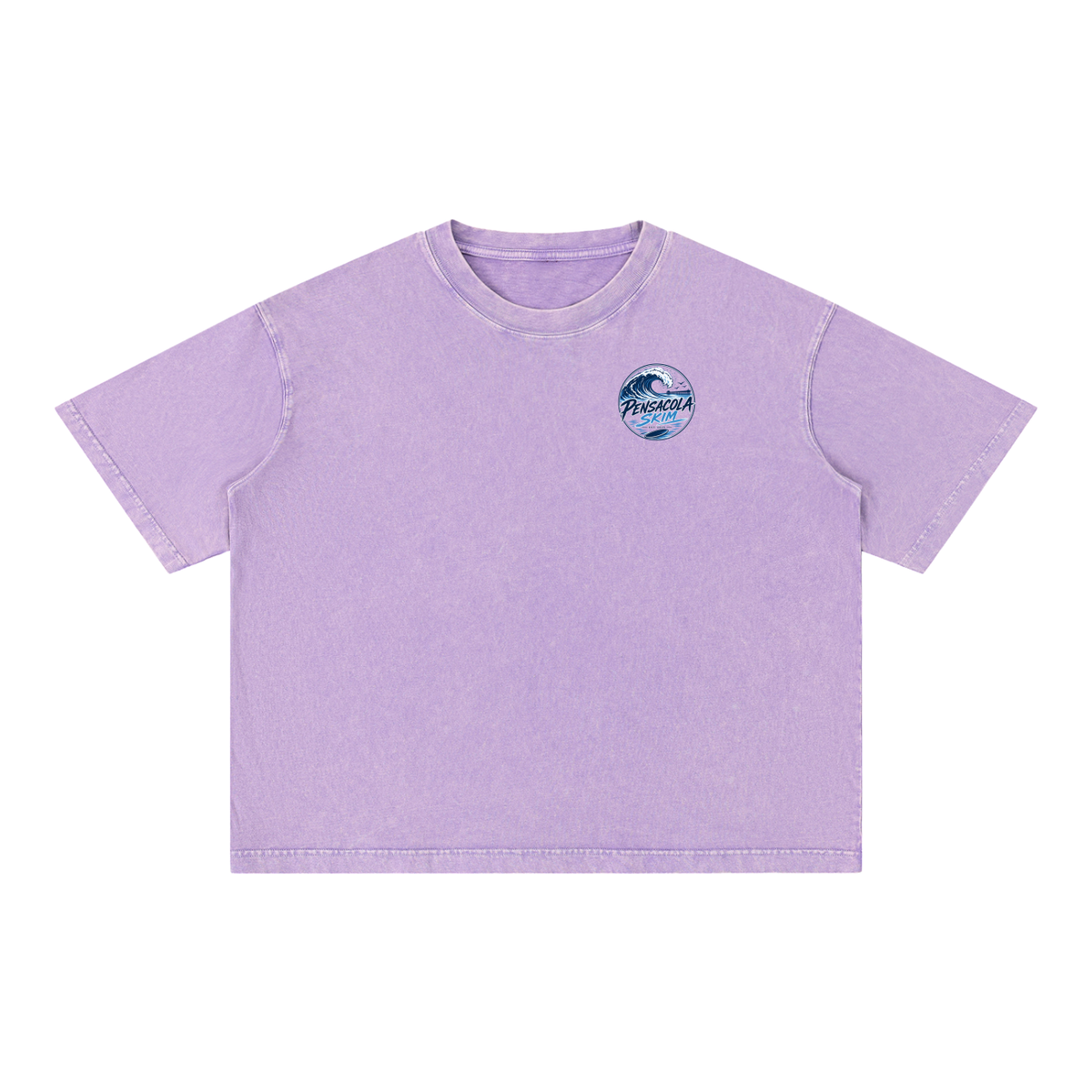 Pensacola Skim Original Logo Graphic Mineral Wash Boxy Cotton T-Shirt