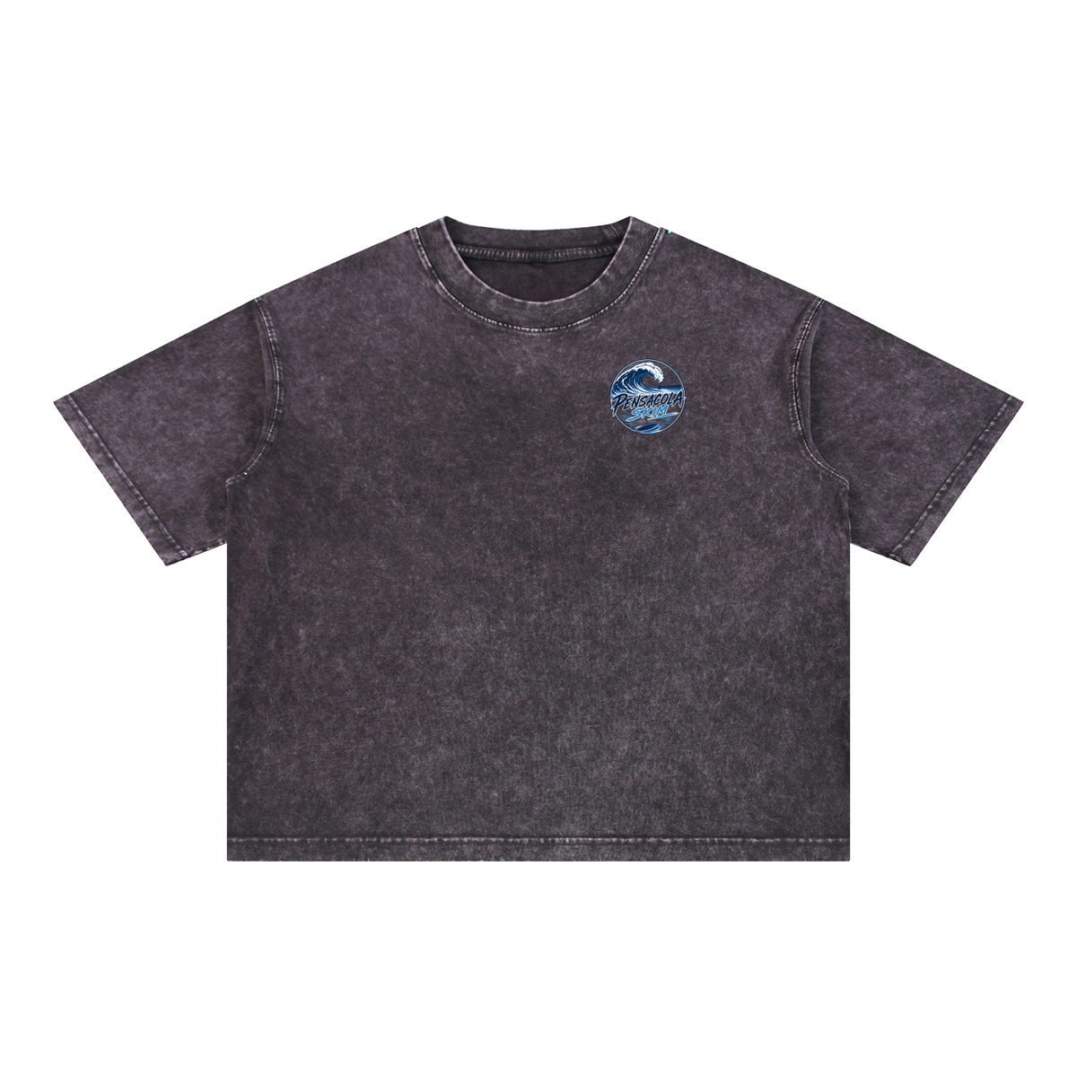 Pensacola Skim Original Logo Graphic Mineral Wash Boxy Cotton T-Shirt
