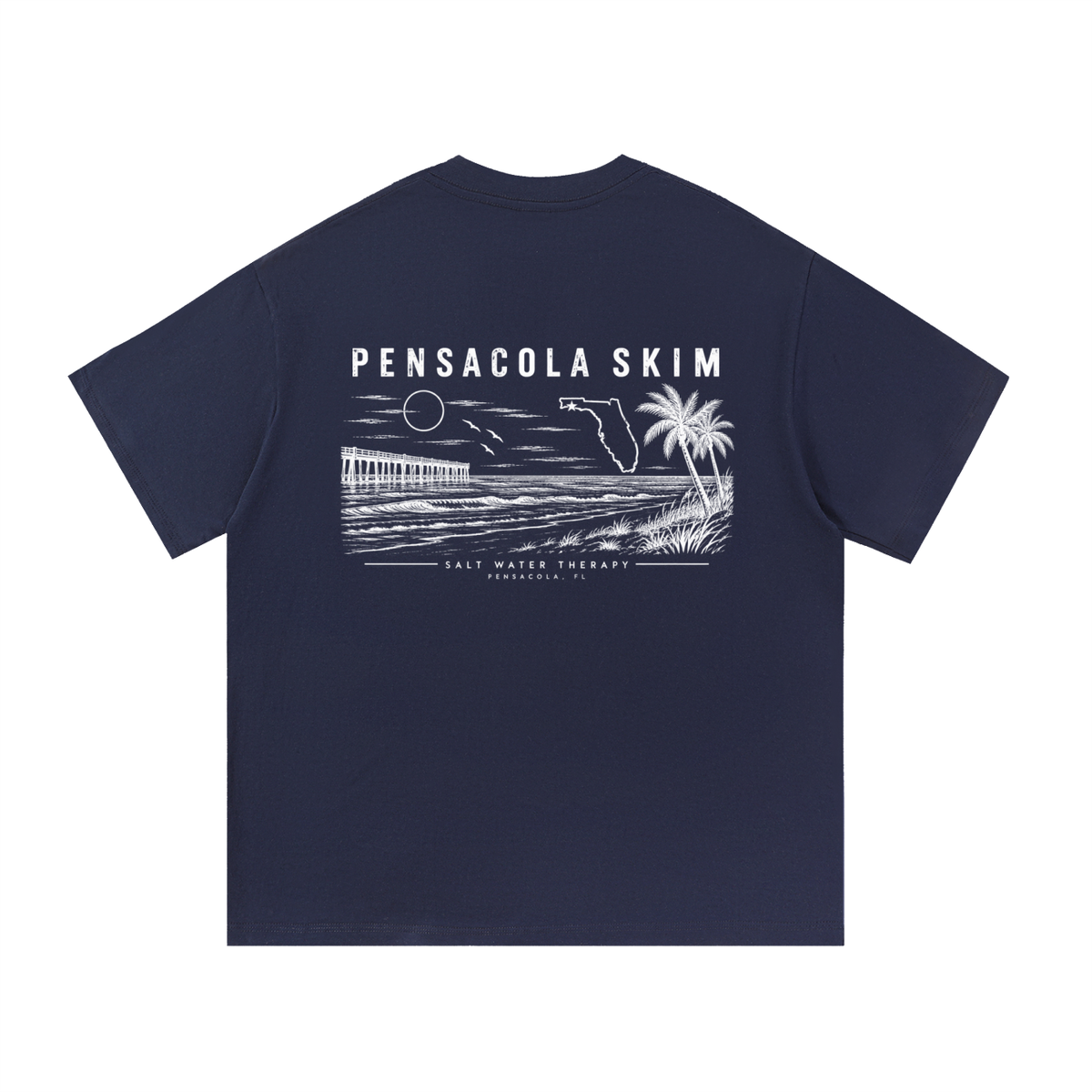 Pensacola Skim Salt Water Therapy Classic Fit 100% Cotton T-Shirt
