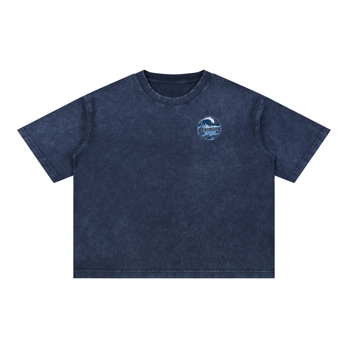Pensacola Skim Original Logo Graphic Mineral Wash Boxy Cotton T-Shirt
