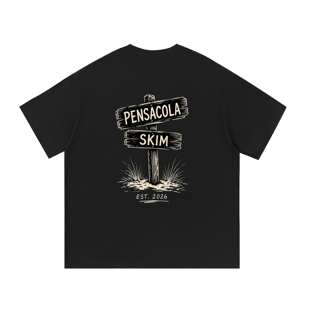 Pensacola Skim Sign Graphic Classic Fit Cotton T-Shirt