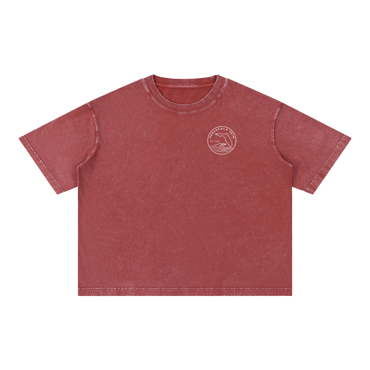 Pensacola Skim Salt Water Therapy Mineral Wash Boxy Cotton T-Shirt
