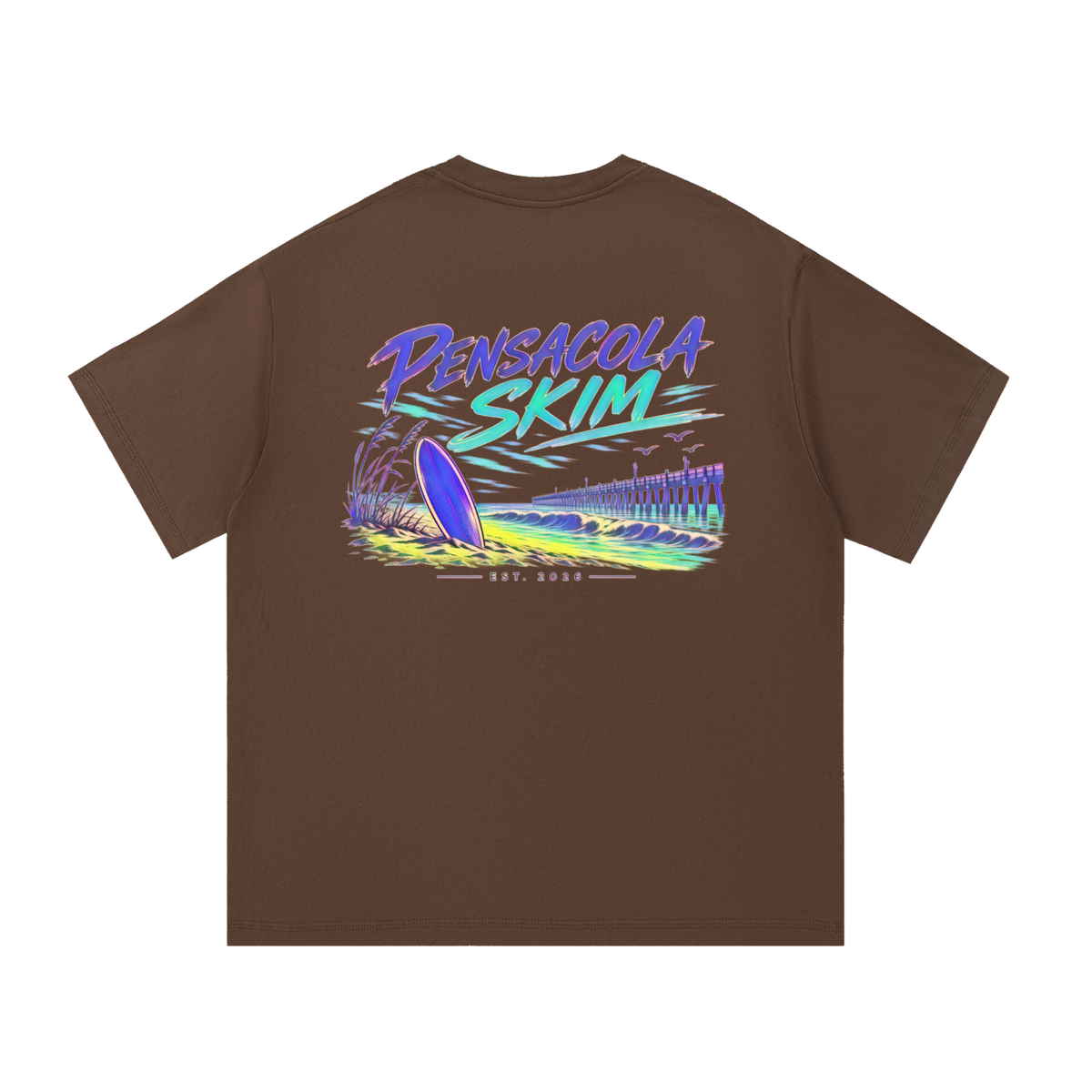 Pensacola Skim Abstract Color Graphic Classic Fit Cotton T-Shirt
