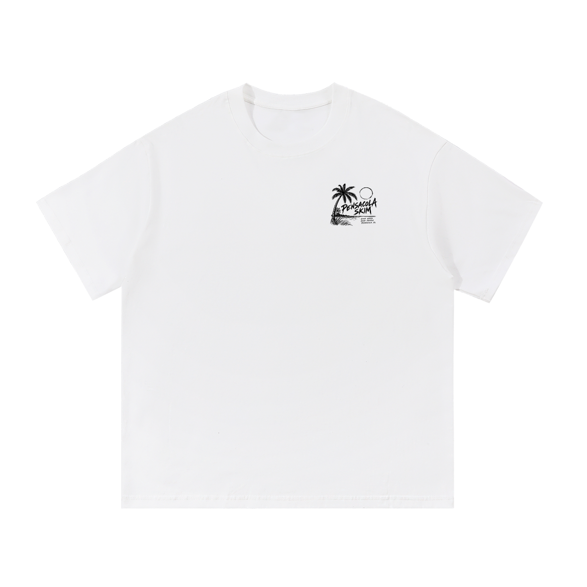 Pensacola Skim Coastal Graphic Classic Fit Cotton T-Shirt