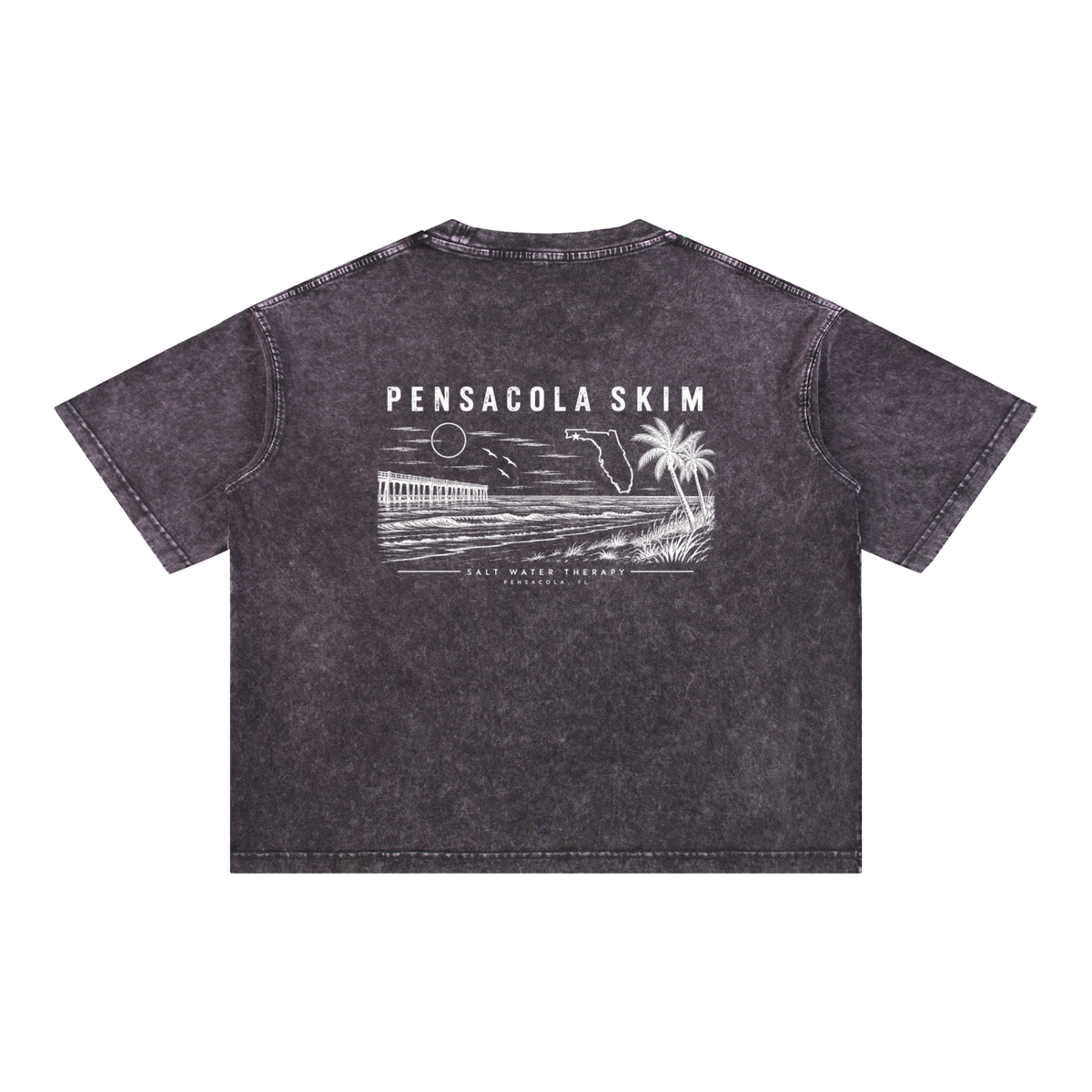 Pensacola Skim Salt Water Therapy Mineral Wash Boxy Cotton T-Shirt