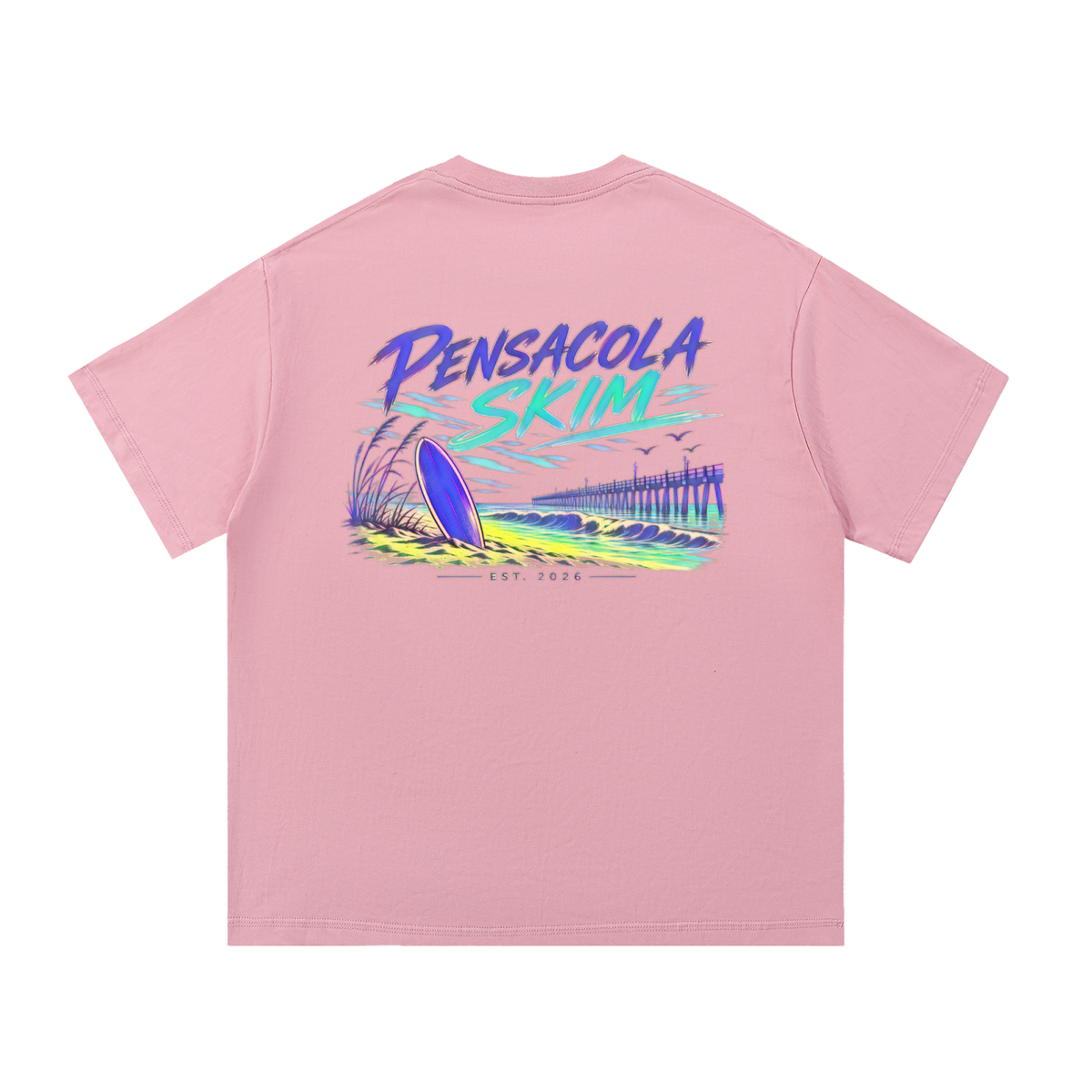Pensacola Skim Abstract Color Graphic Classic Fit Cotton T-Shirt