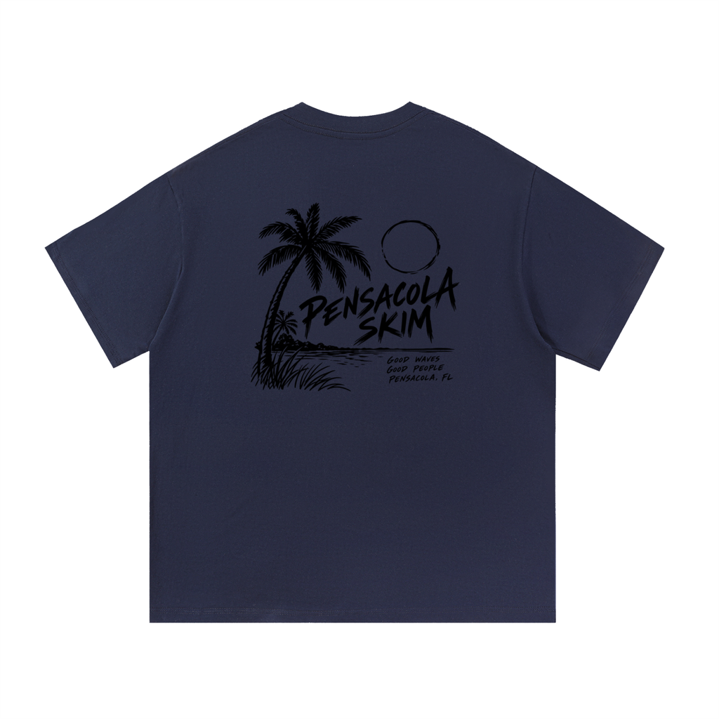 Pensacola Skim Coastal Graphic Classic Fit Cotton T-Shirt