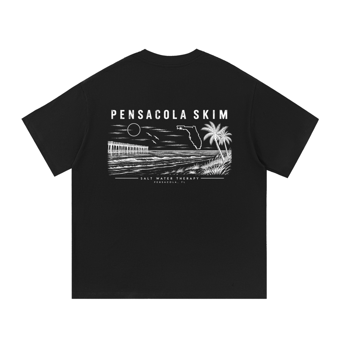 Pensacola Skim Salt Water Therapy Classic Fit 100% Cotton T-Shirt
