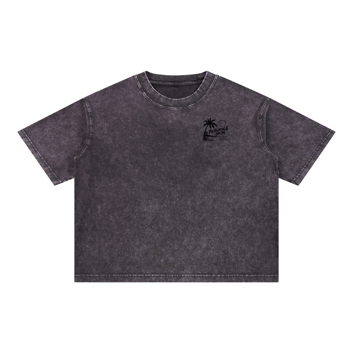 Pensacola Skim Coastal Graphic Mineral Wash Boxy Cotton T-Shirt
