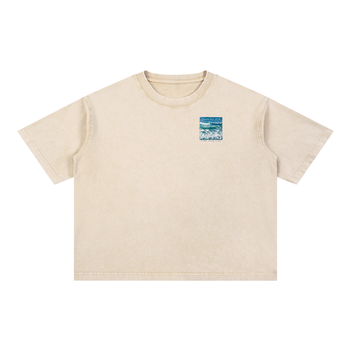 Pensacola Skim Home Break Mineral Wash Boxy Fit Cotton T-Shirt